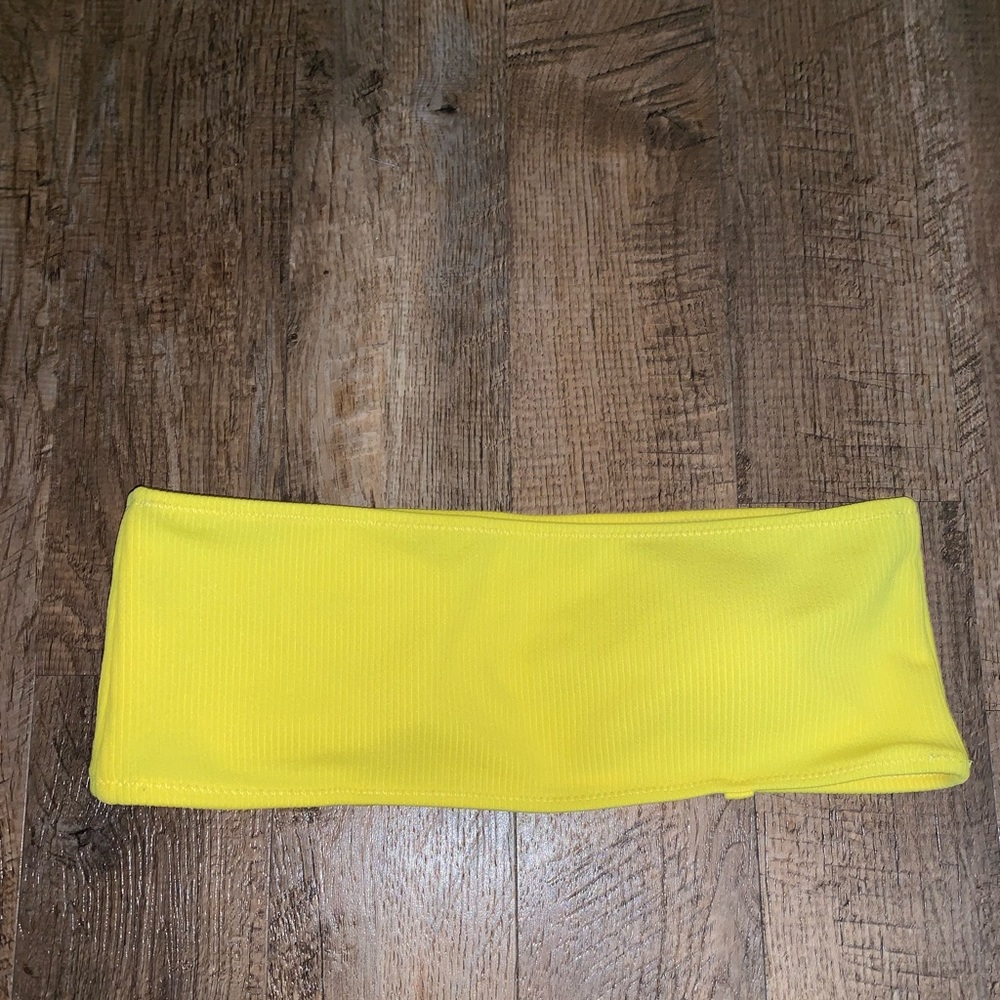 Yellow bikini top